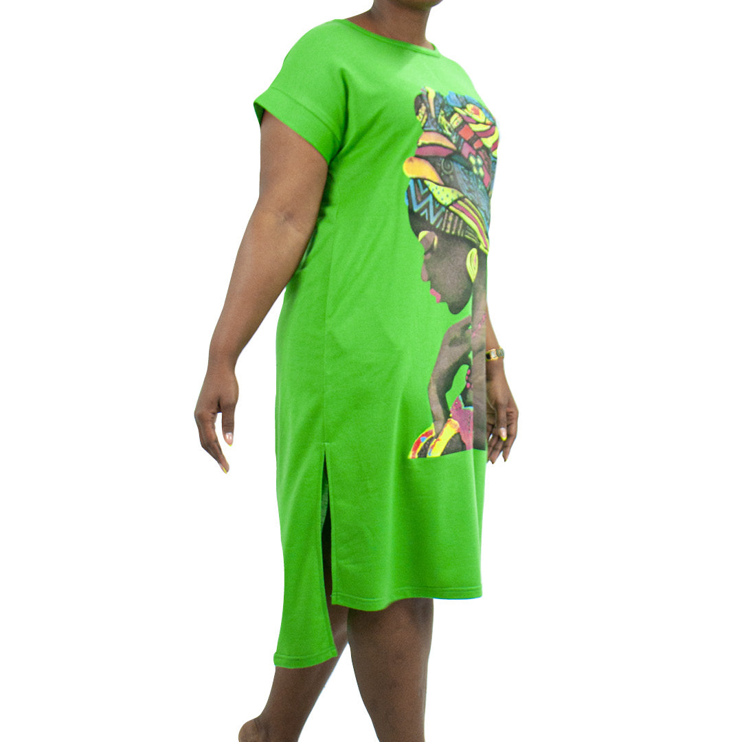 Apple Plus Size Front Print Tunic