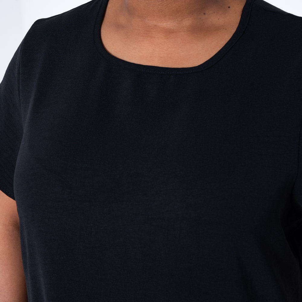 Black Plus Size Airflow Tunic