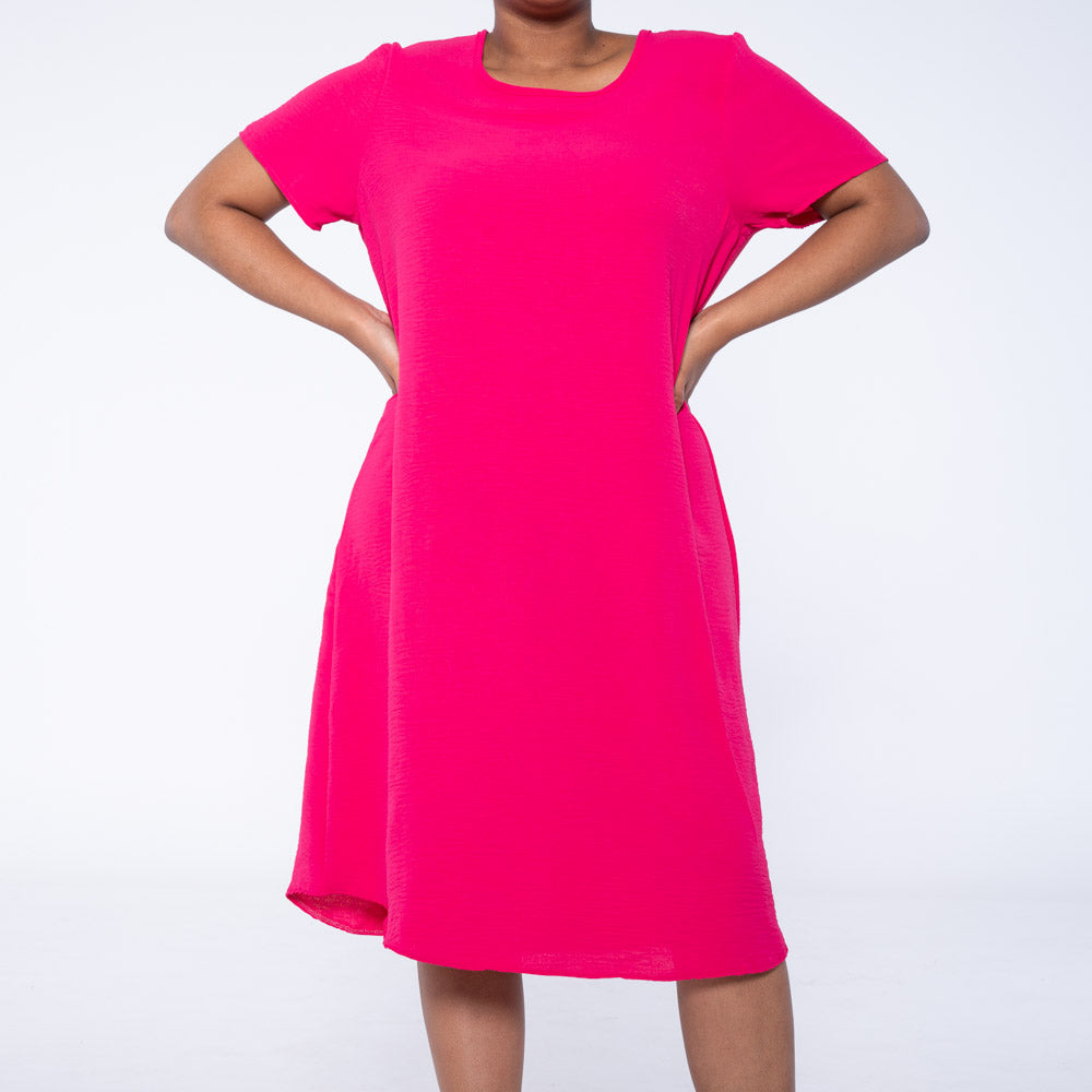 Fuchsia Plus Size Airflow Tunic