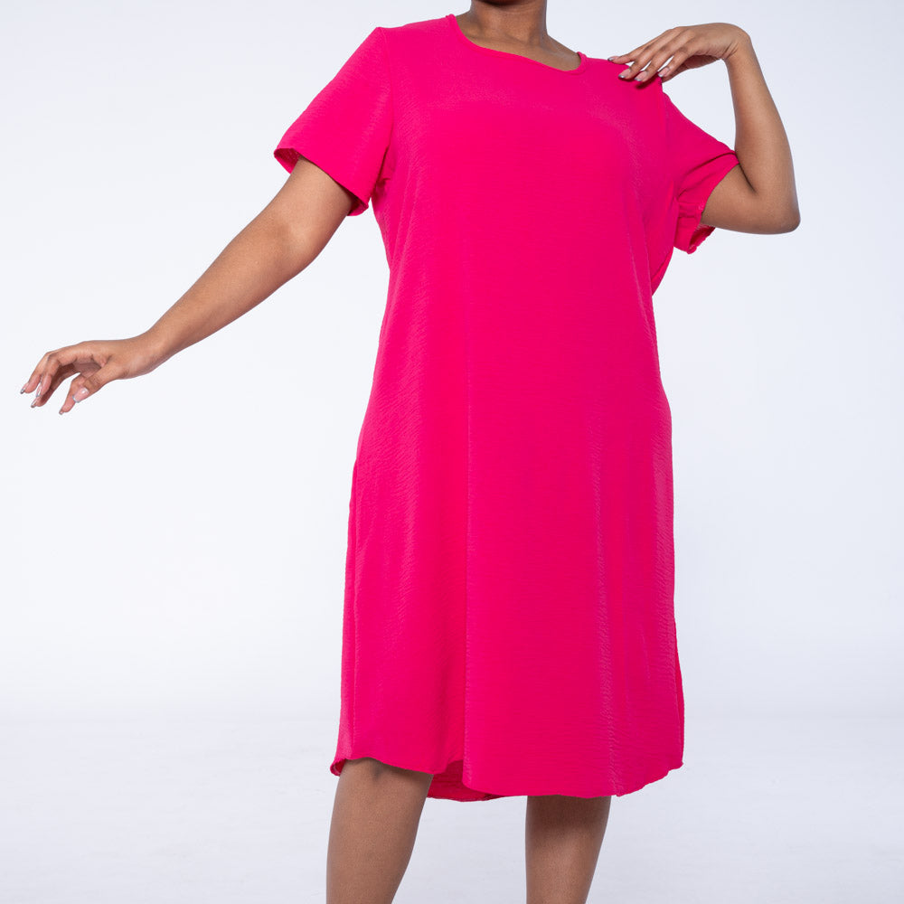 Fuchsia Plus Size Airflow Tunic