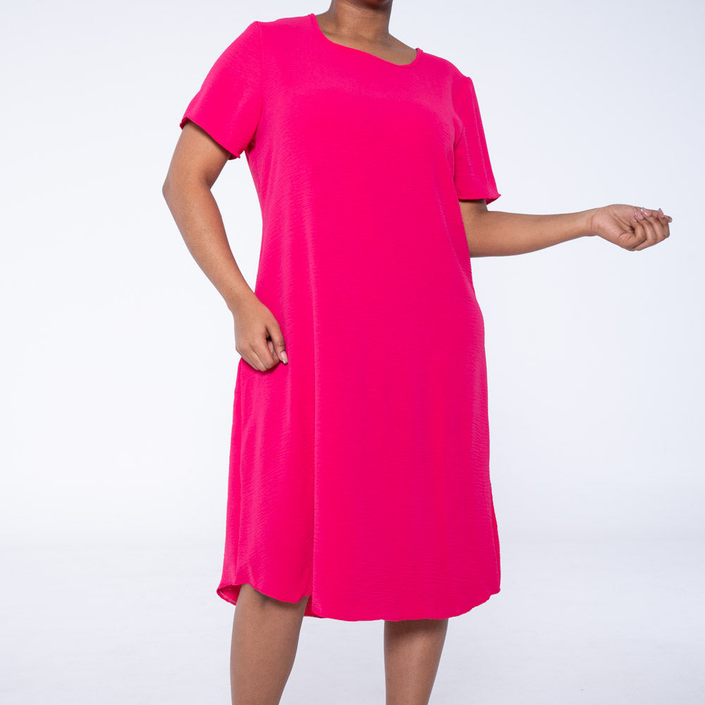 Fuchsia Plus Size Airflow Tunic