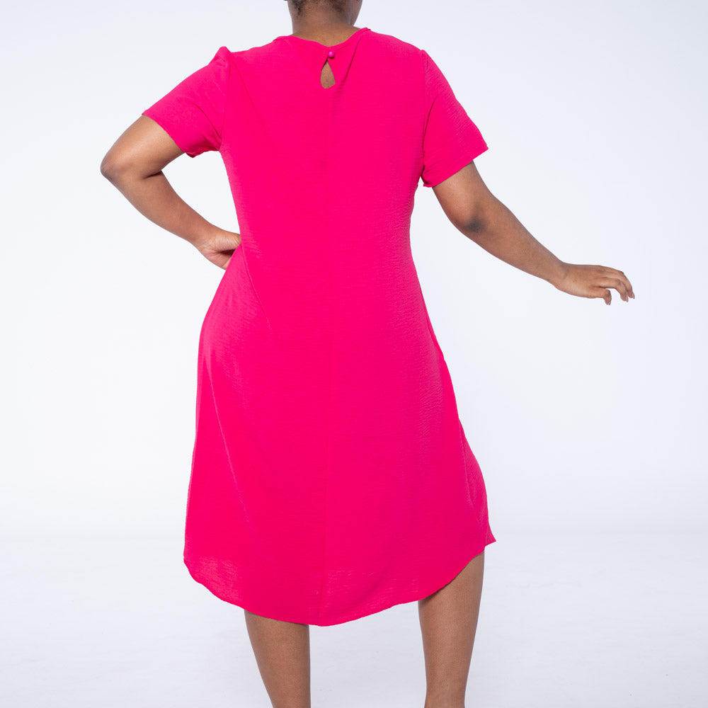 Fuchsia Plus Size Airflow Tunic