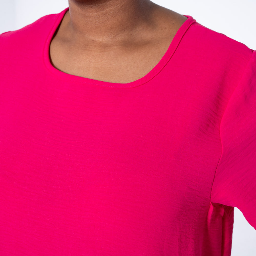 Fuchsia Plus Size Airflow Tunic