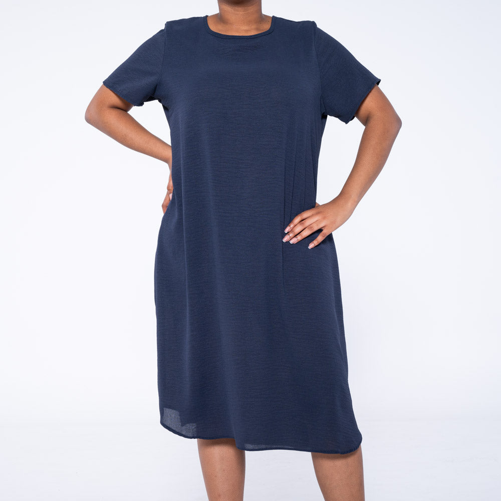 Navy Plus Size Airflow Tunic