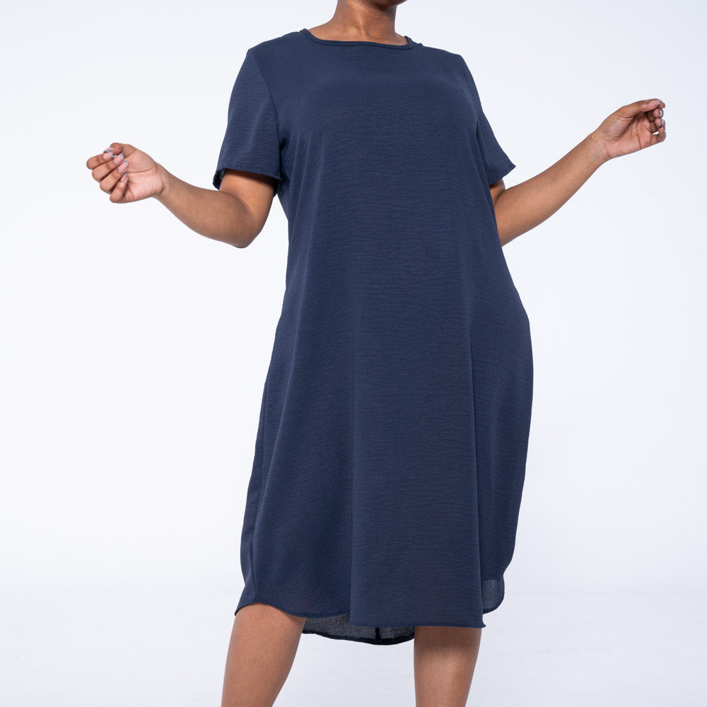 Navy Plus Size Airflow Tunic