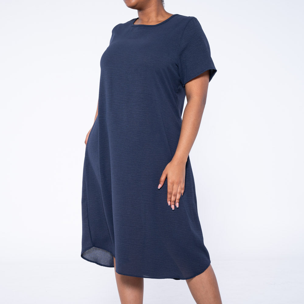 Navy Plus Size Airflow Tunic