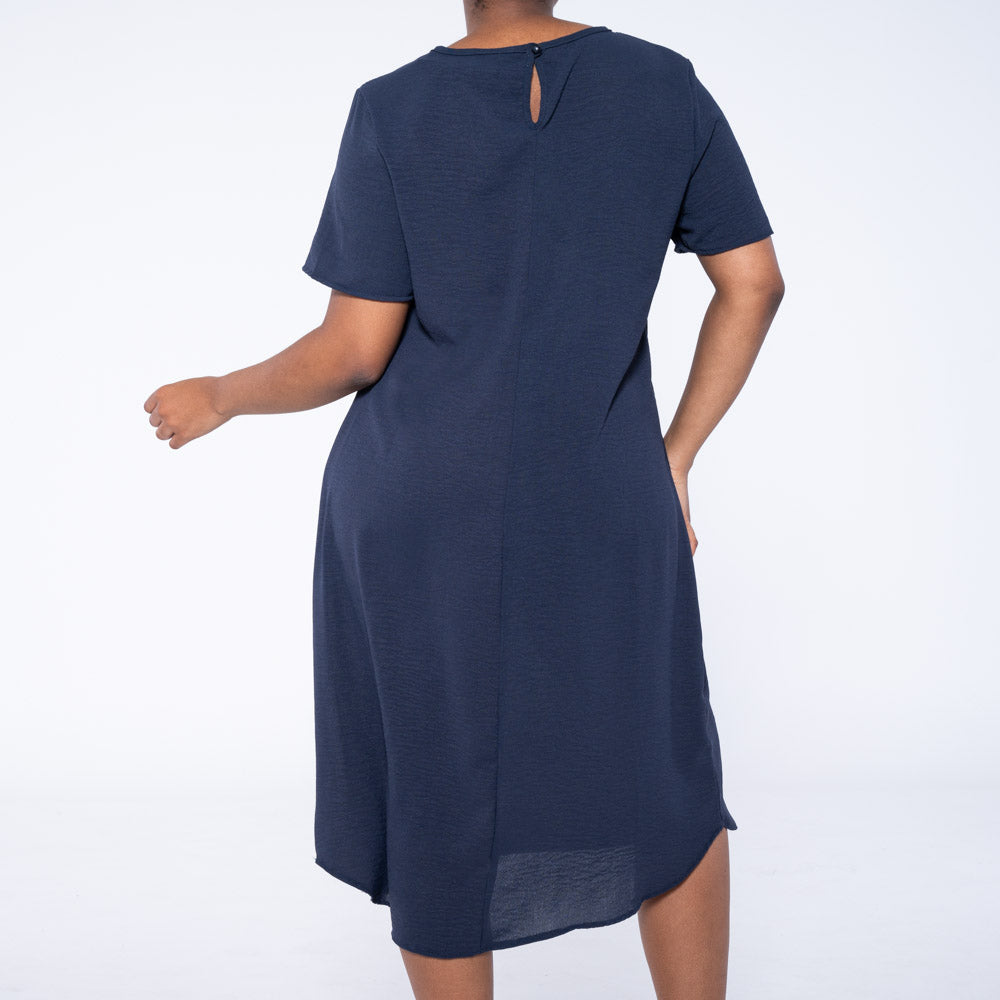 Navy Plus Size Airflow Tunic