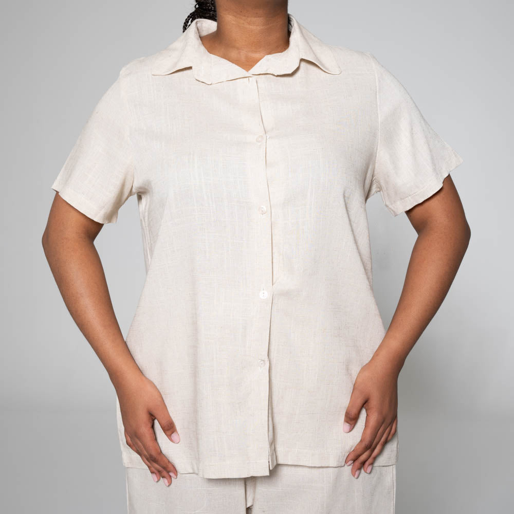 Plus Size Linen Top