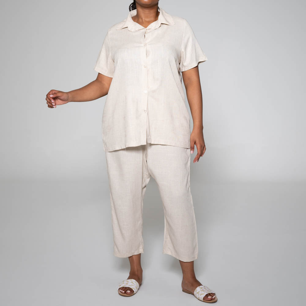 Plus Size Linen Top