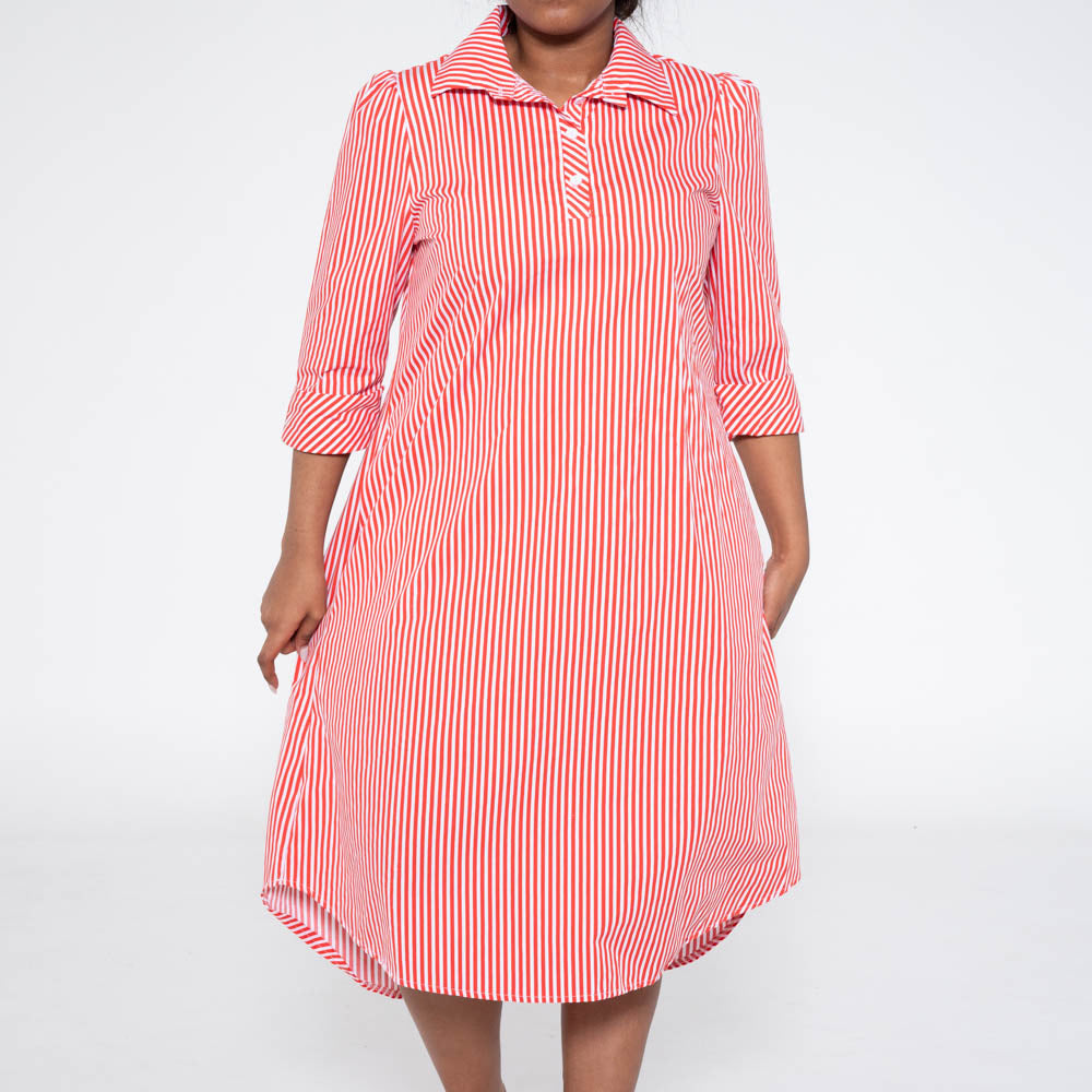 Plus Size Terracotta Poplin Shirt