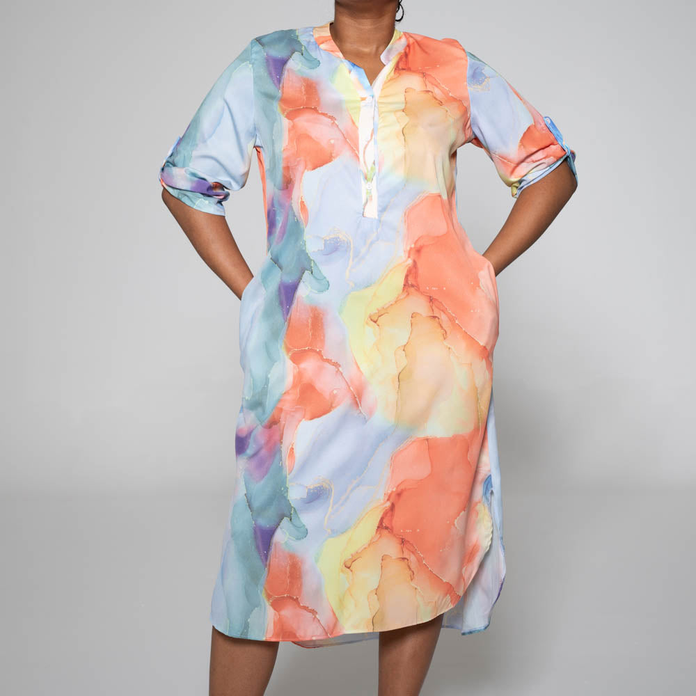 Plus Size Printed Tunic