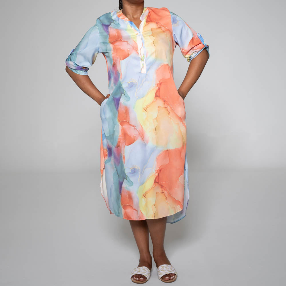 Plus Size Printed Tunic