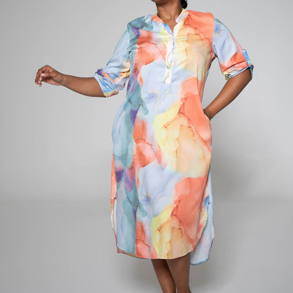 Plus Size Printed Tunic