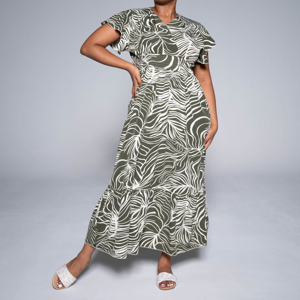 Plus Size Printed Dress