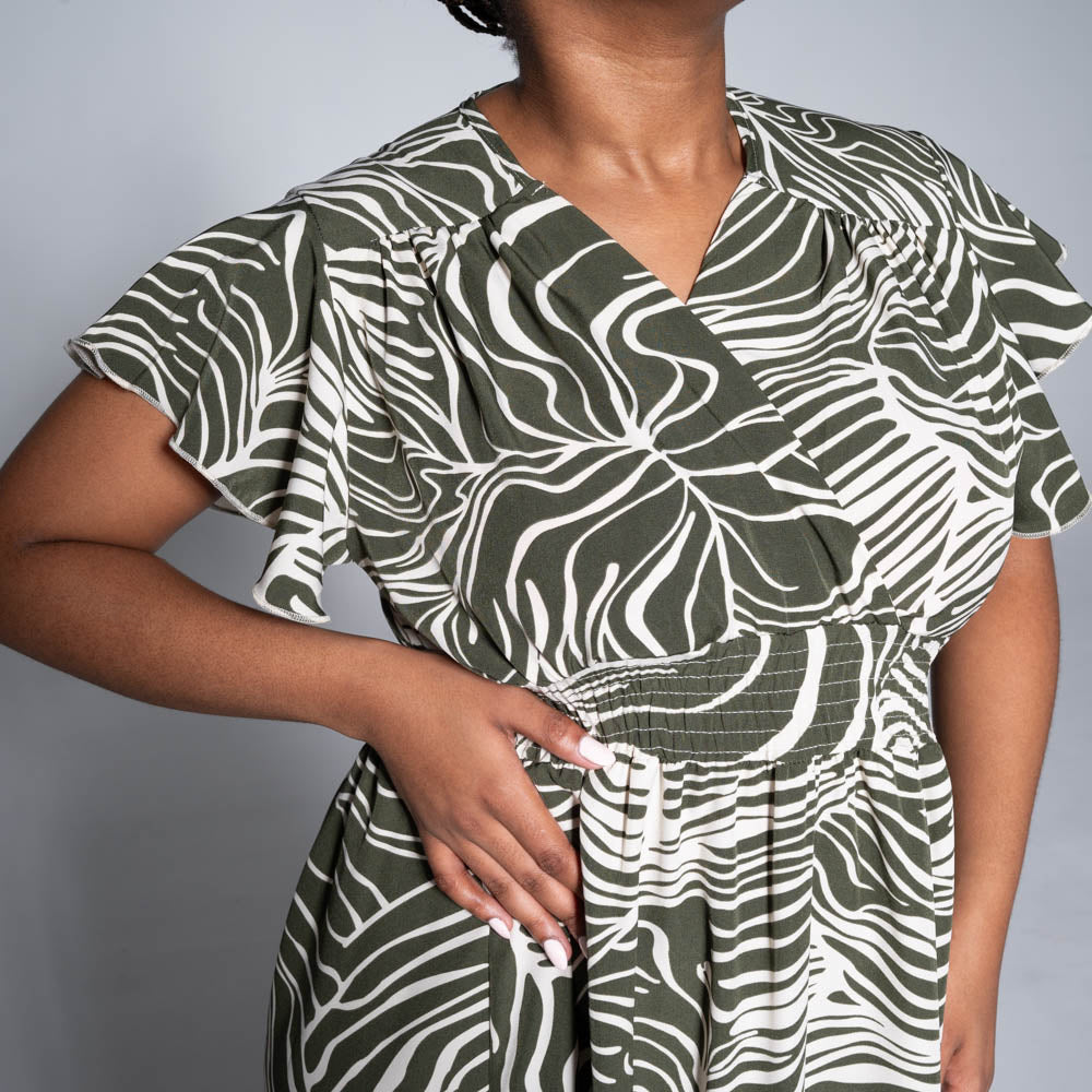 Plus Size Printed Dress