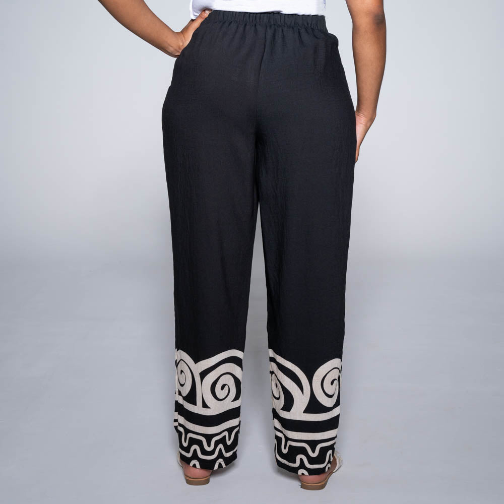 Plus Size Black/Stone Pants