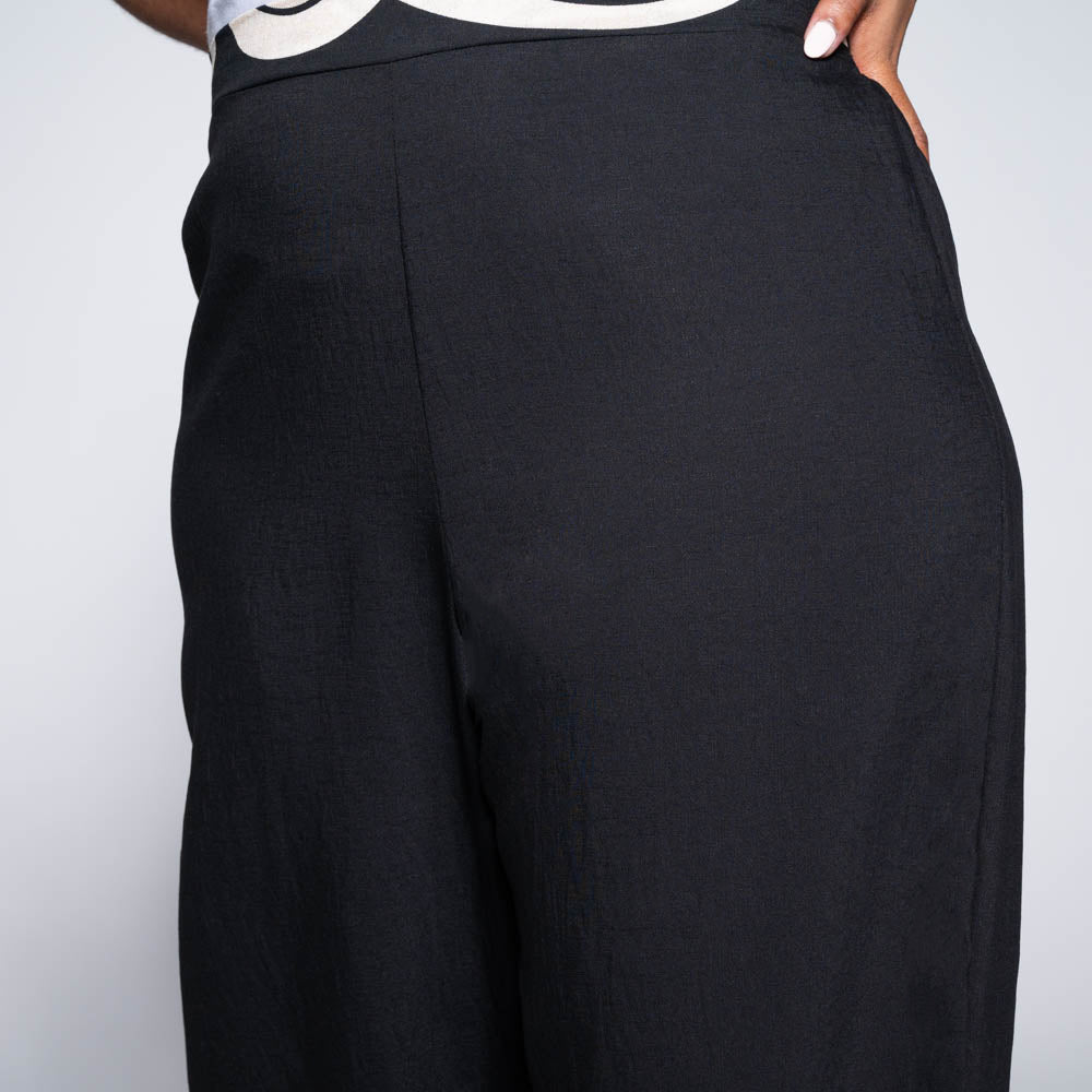 Plus Size Black/Stone Pants