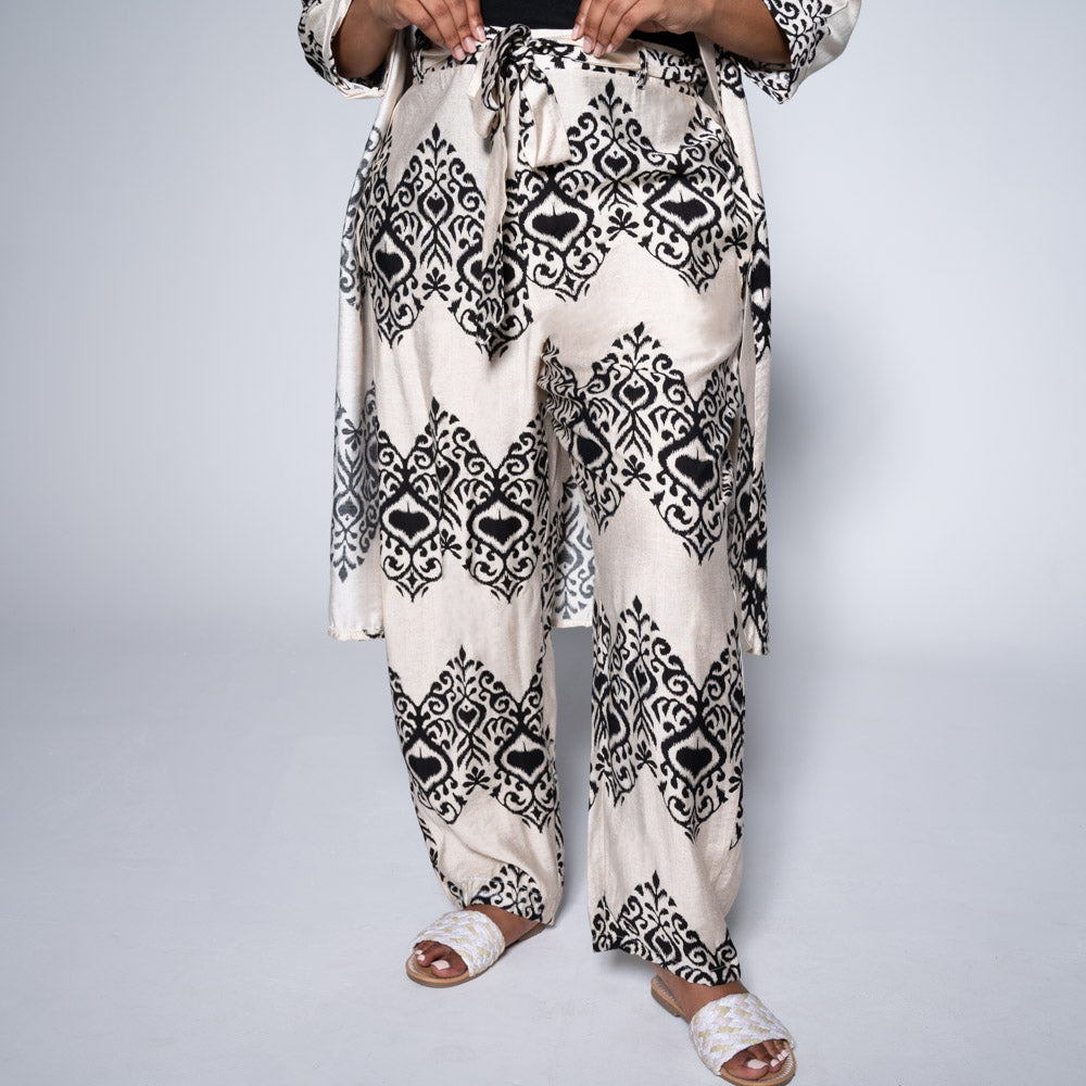 Plus Size Printed Pants