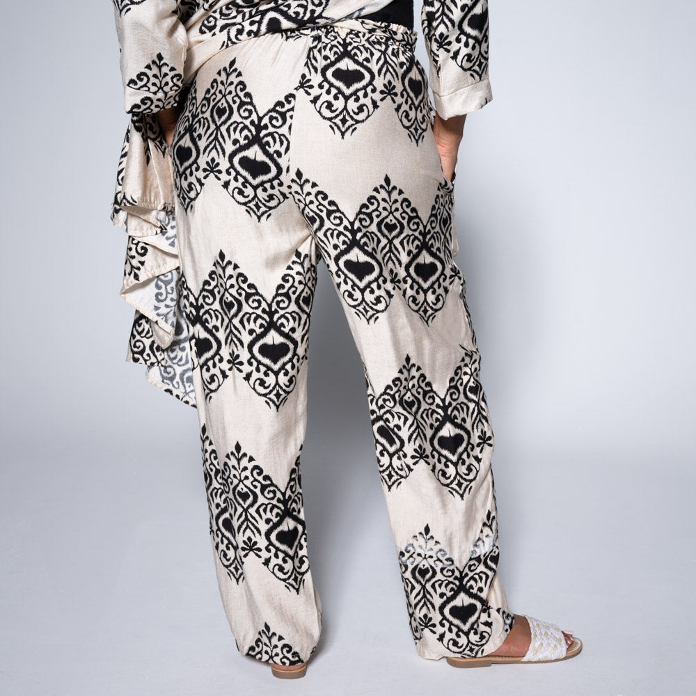 Plus Size Printed Pants