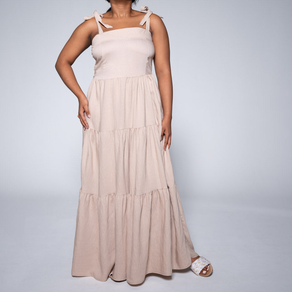 Plus Size Stone Tiered Dress