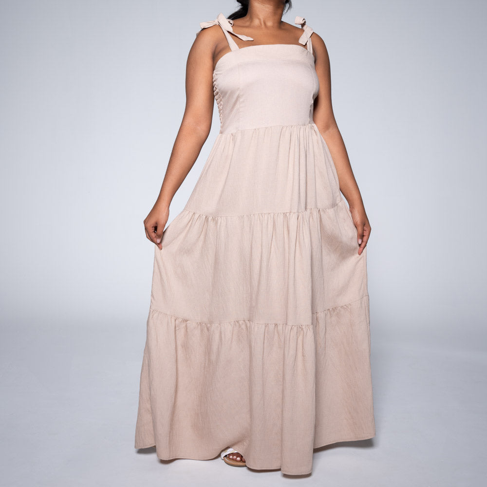 Plus Size Stone Tiered Dress