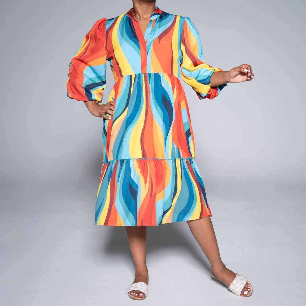 Plus Size Printed Tunic