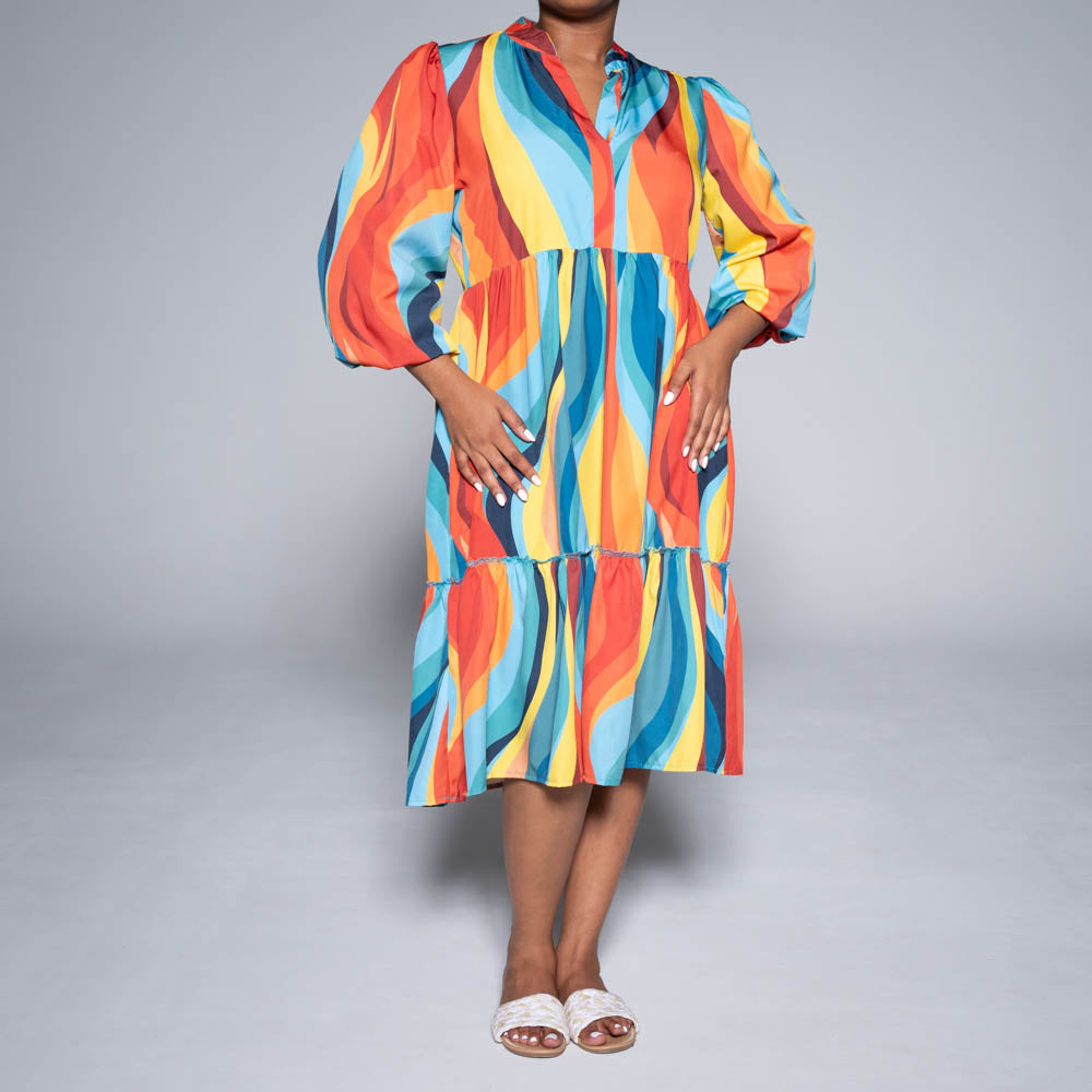 Plus Size Printed Tunic