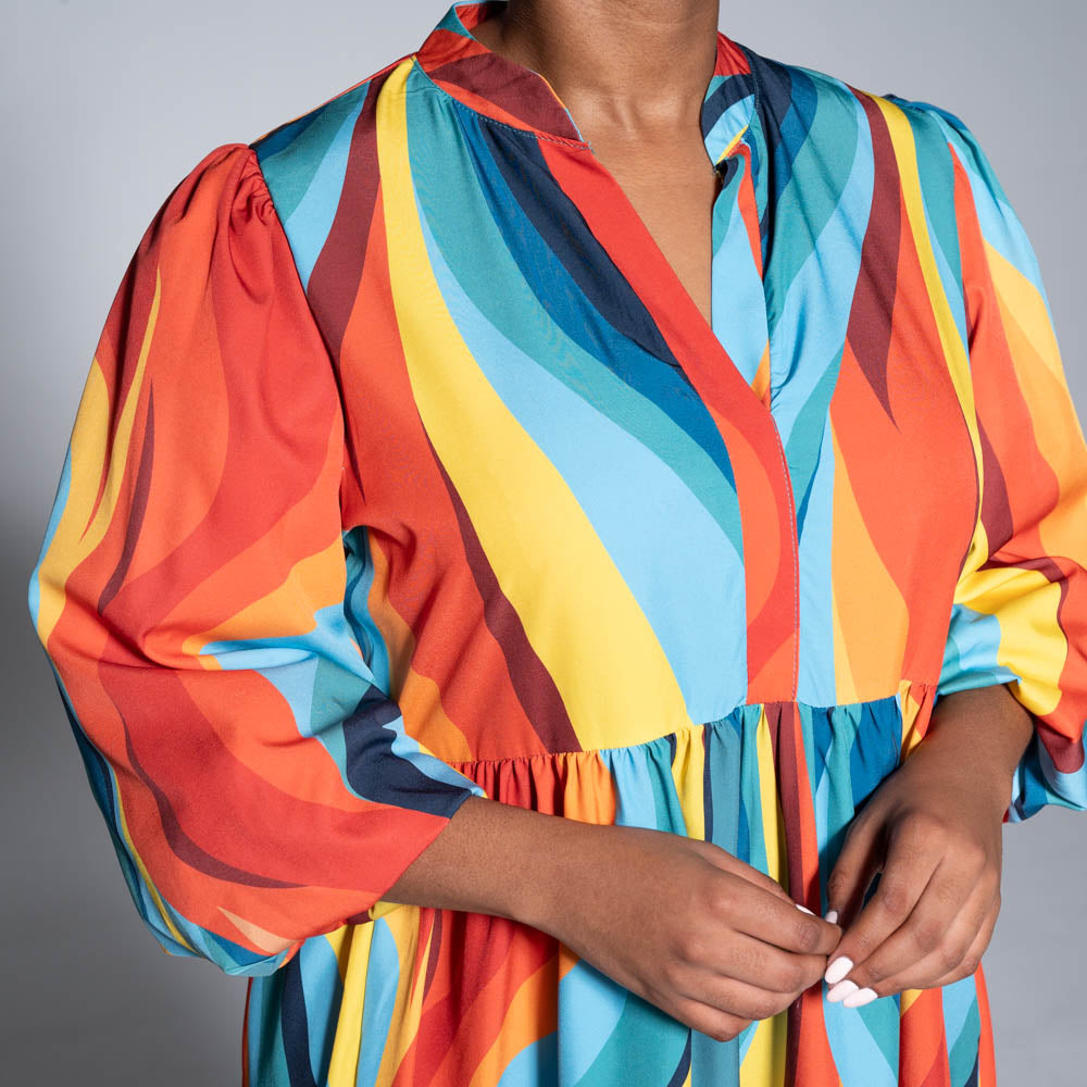 Plus Size Printed Tunic