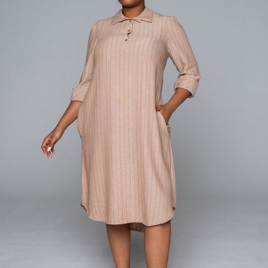 Plus Size Airflow Striped Tunic