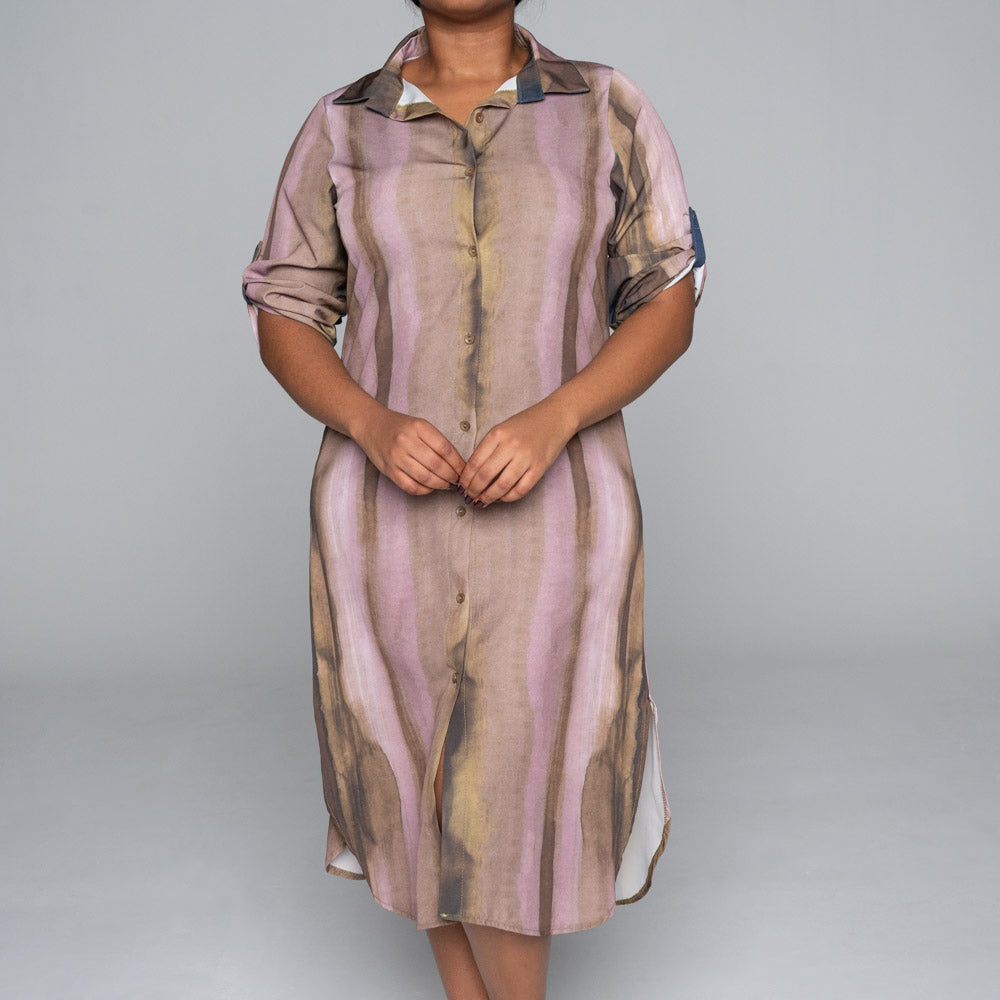 Soft Poly Printed Plus Size Tunic