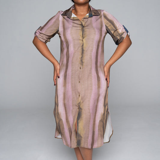 Soft Poly Printed Plus Size Tunic