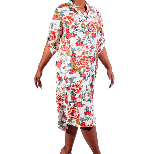 Ivory Plus Size Super Soft Printed Tunic