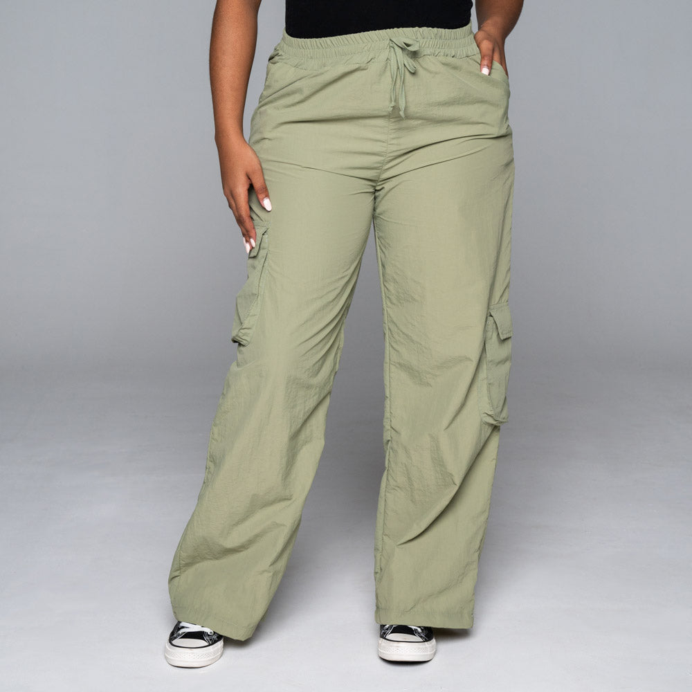 Fatigue Teslon Nylon Cargo Pants