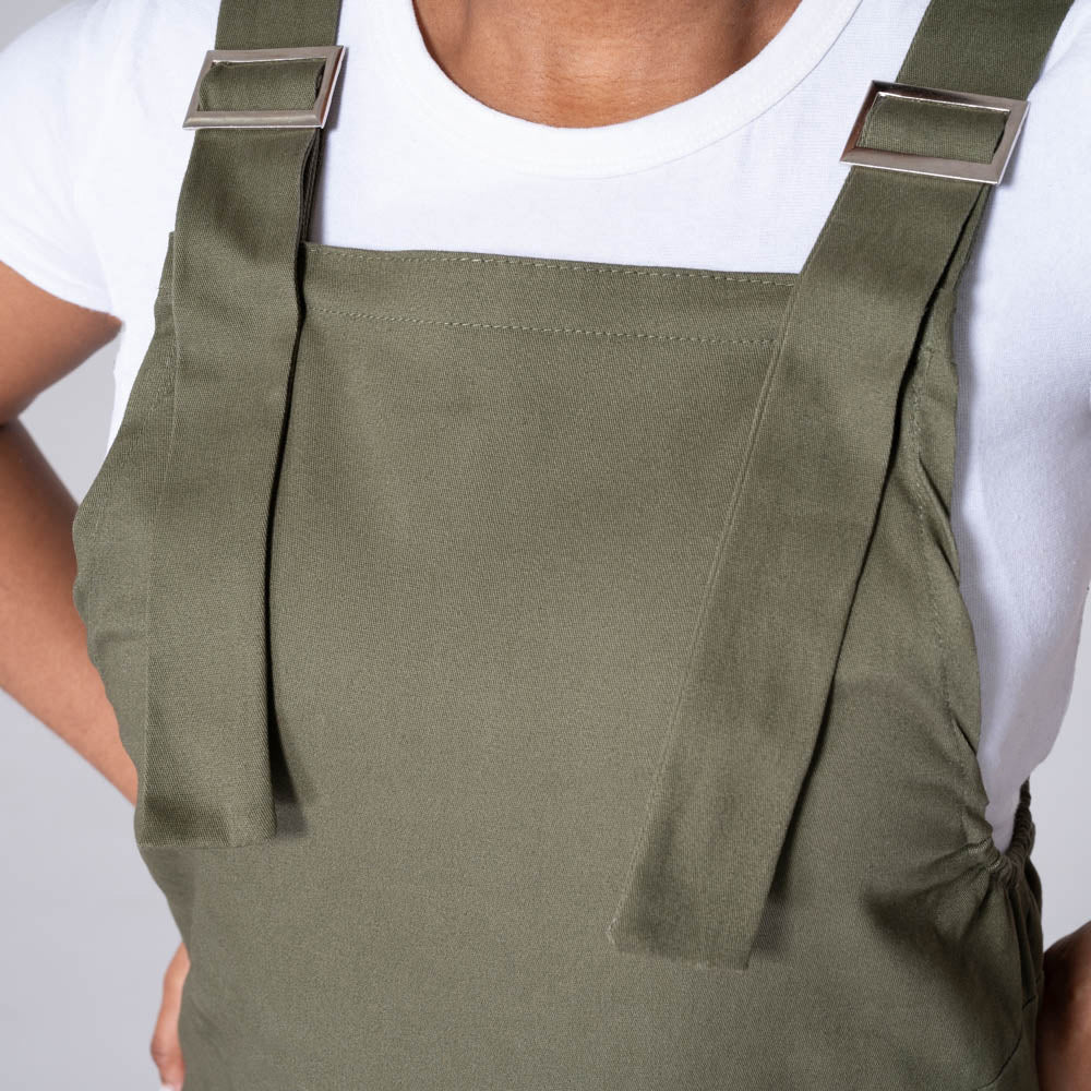 Olive Peach Finish Pocket Edit Jumpsuit