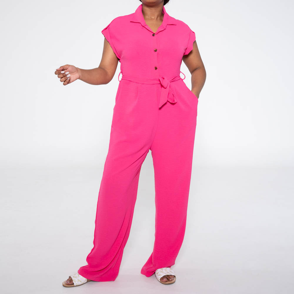 Cerise Ladies Jumpsuit