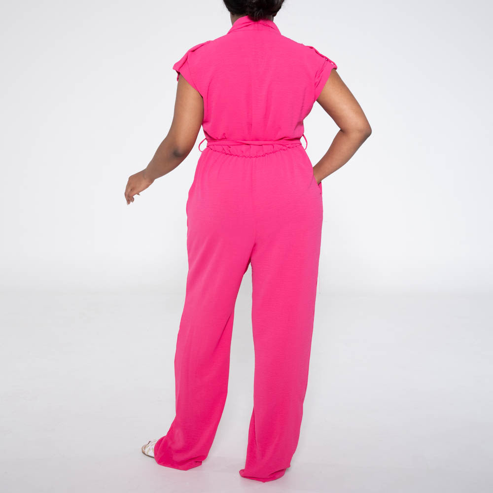 Cerise Ladies Jumpsuit