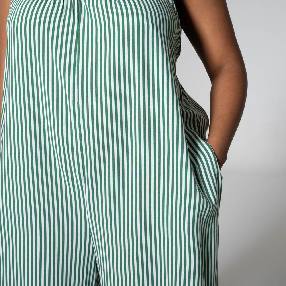 Striped Viscose Jumpsuit