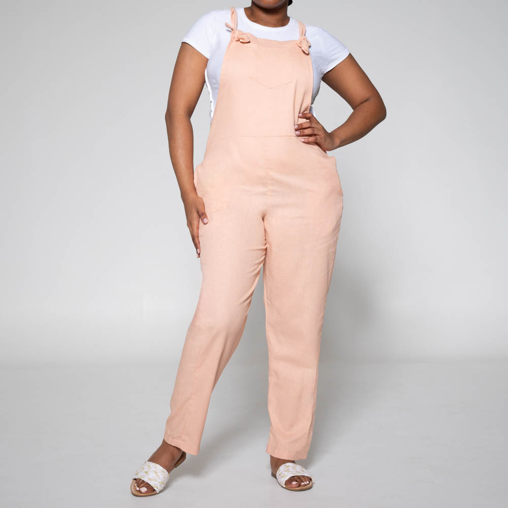 Blush Linen Jumpsuit