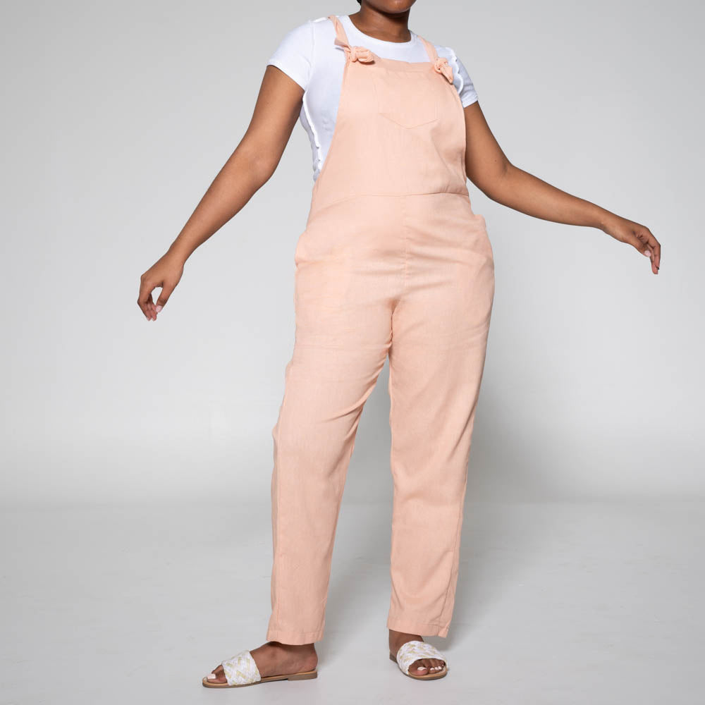 Blush Linen Jumpsuit