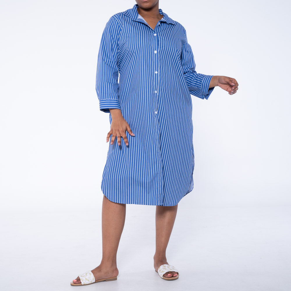 Striped Poplin Tunic