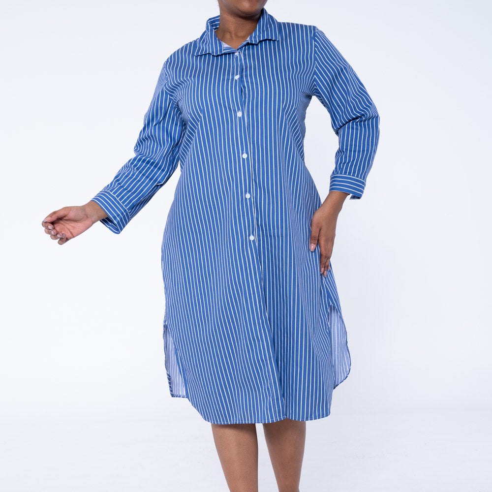 Striped Poplin Tunic