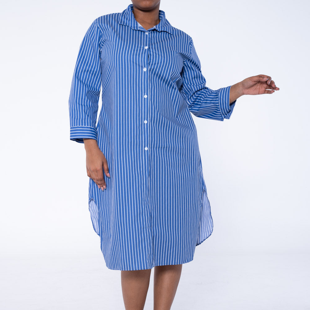 Striped Poplin Tunic