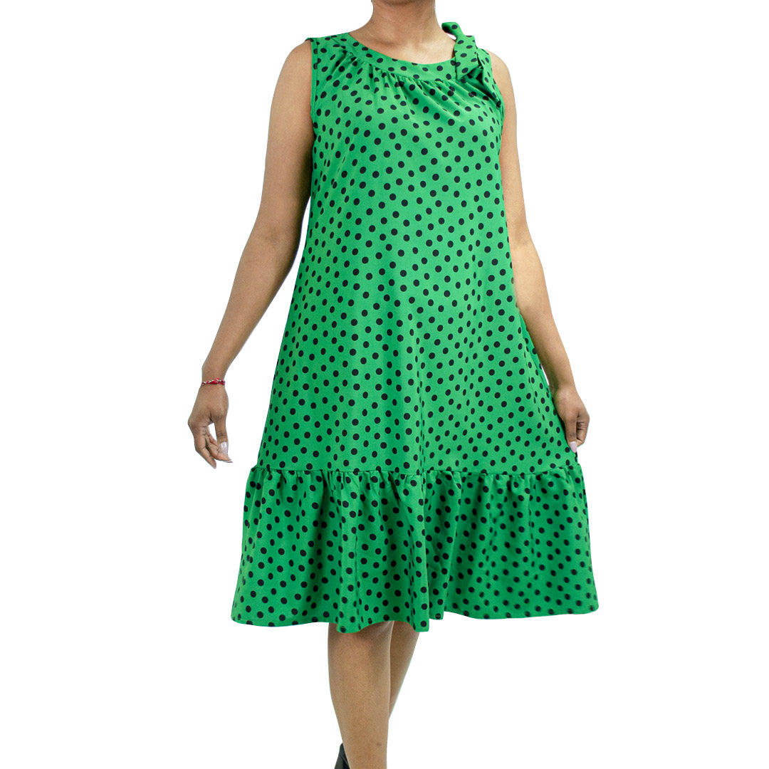 Emerald Polka Dot Tunic