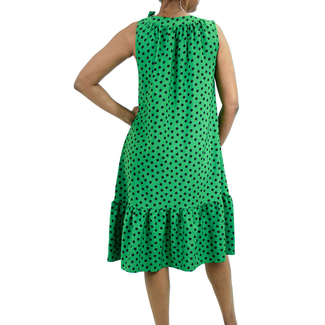 Emerald Polka Dot Tunic