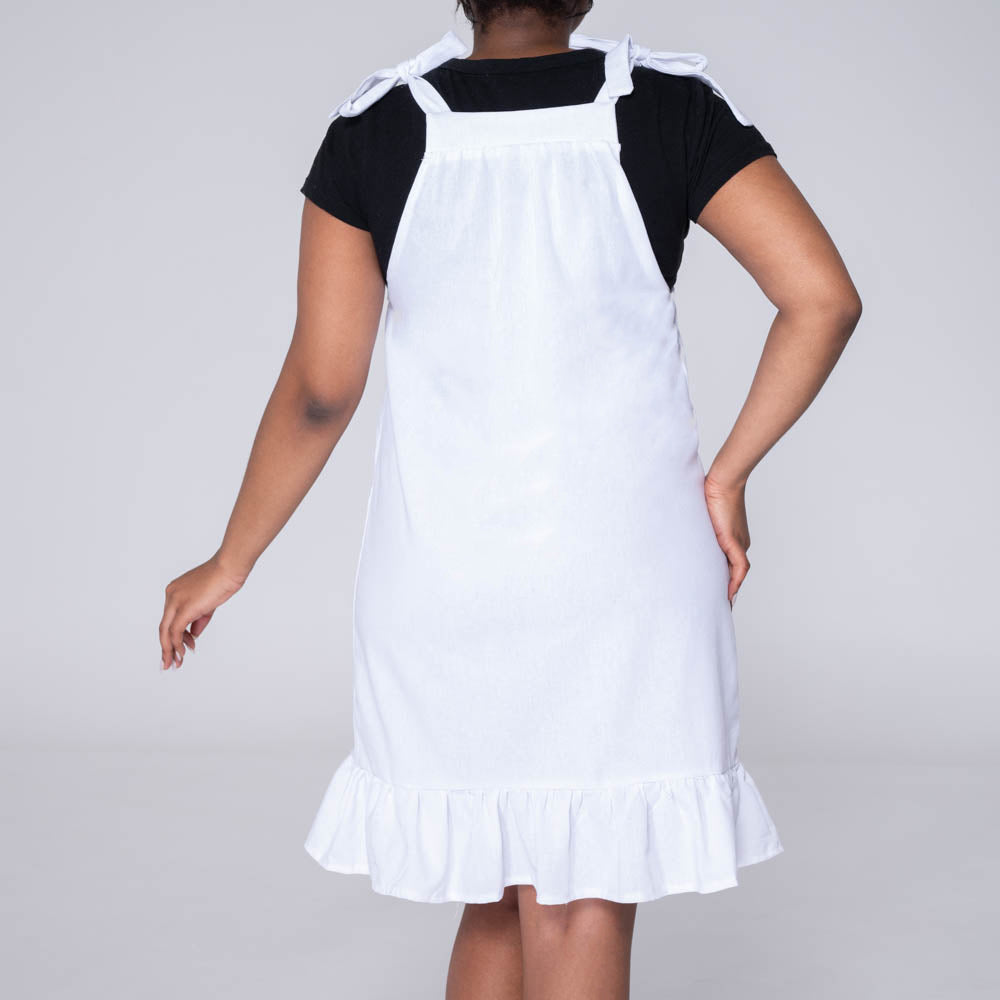 White Pocket Edit Tiered Tunic