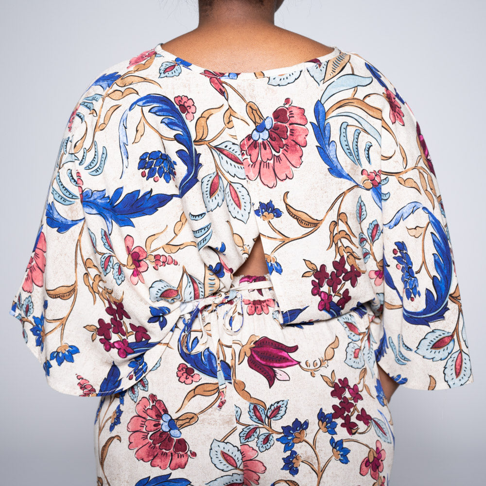 Printed Frill Top