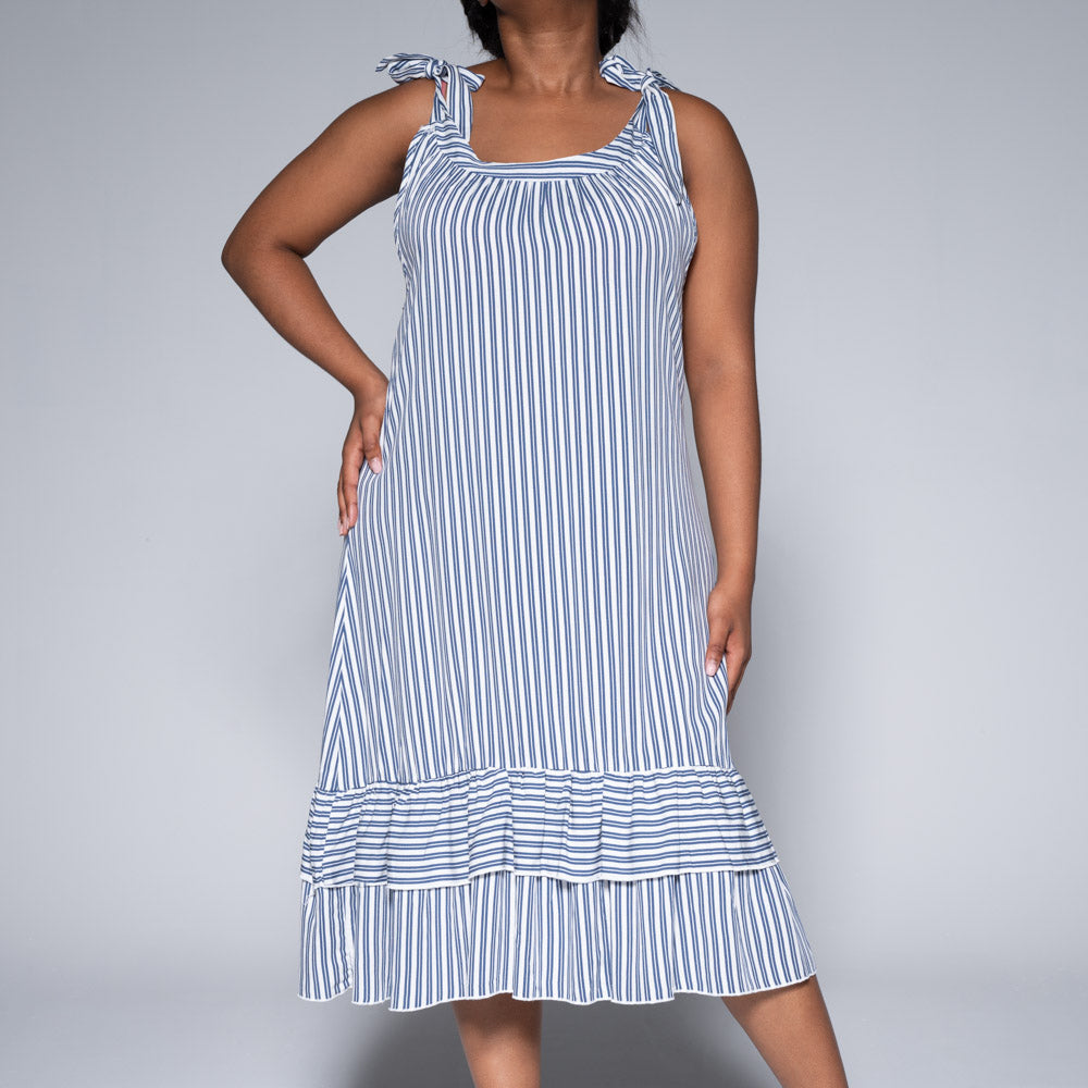 Striped Viscose Tunic