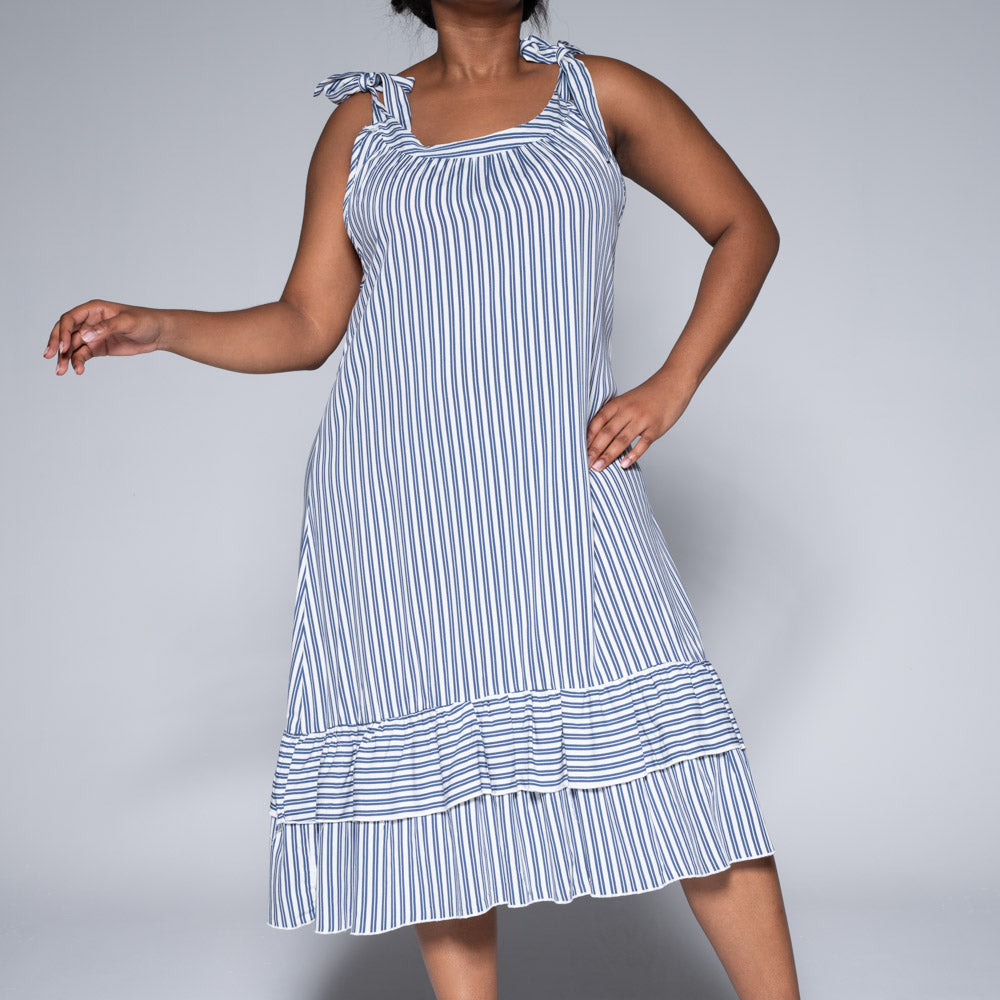 Striped Viscose Tunic