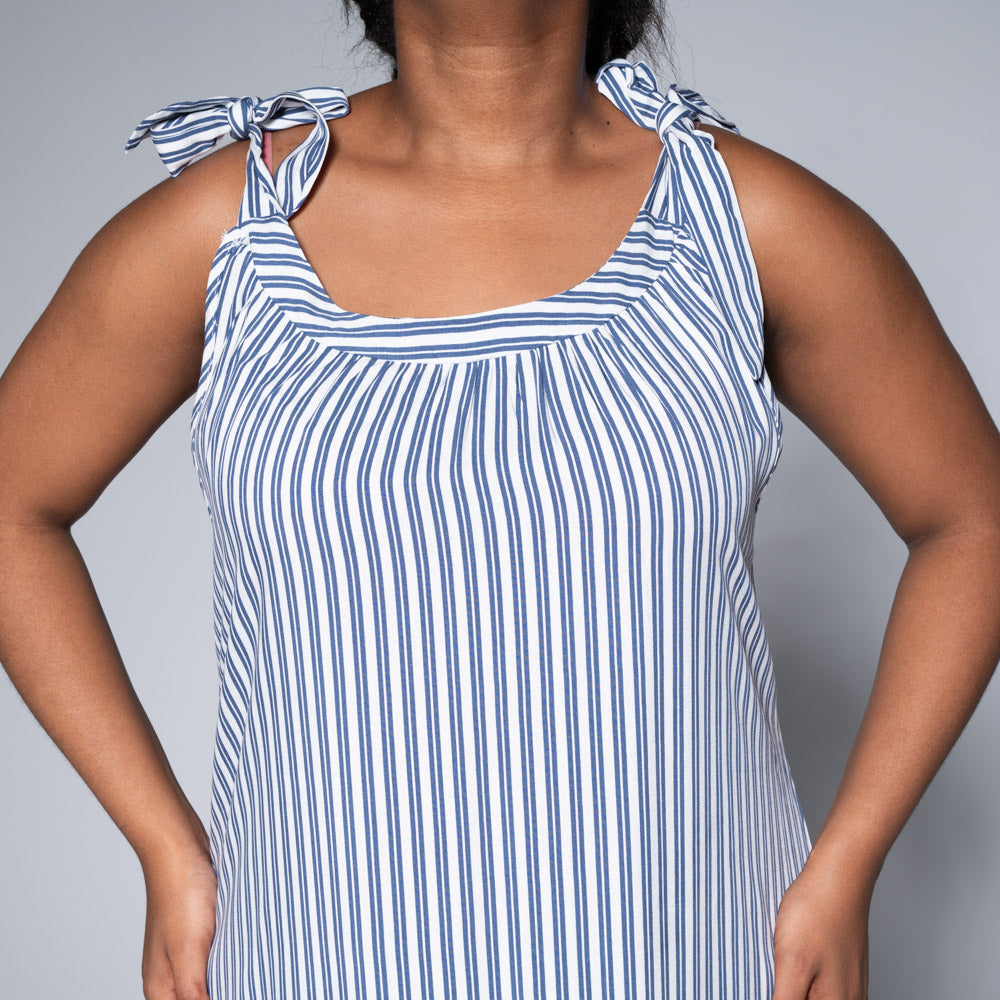 Striped Viscose Tunic