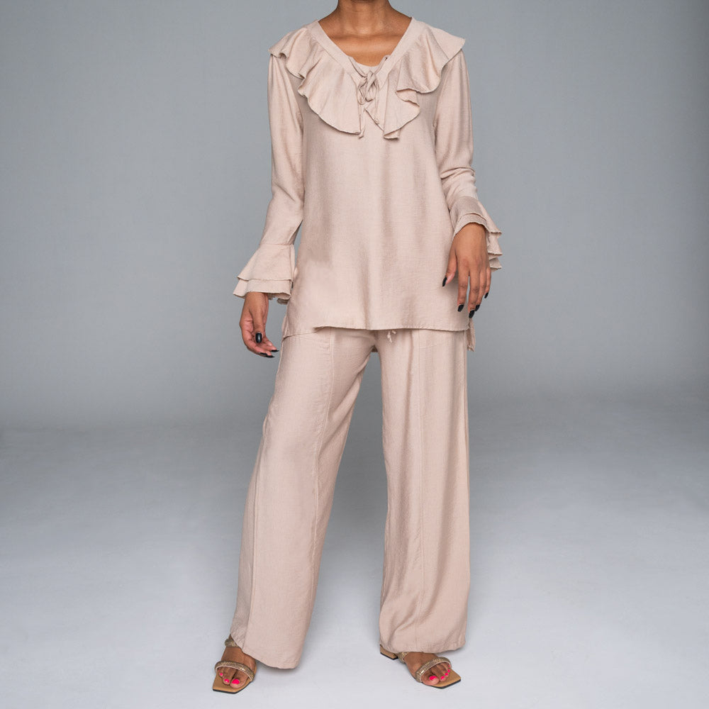 Nylon Rayon Crepe Pants